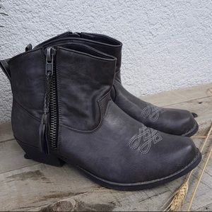 Grey Ankle Booties